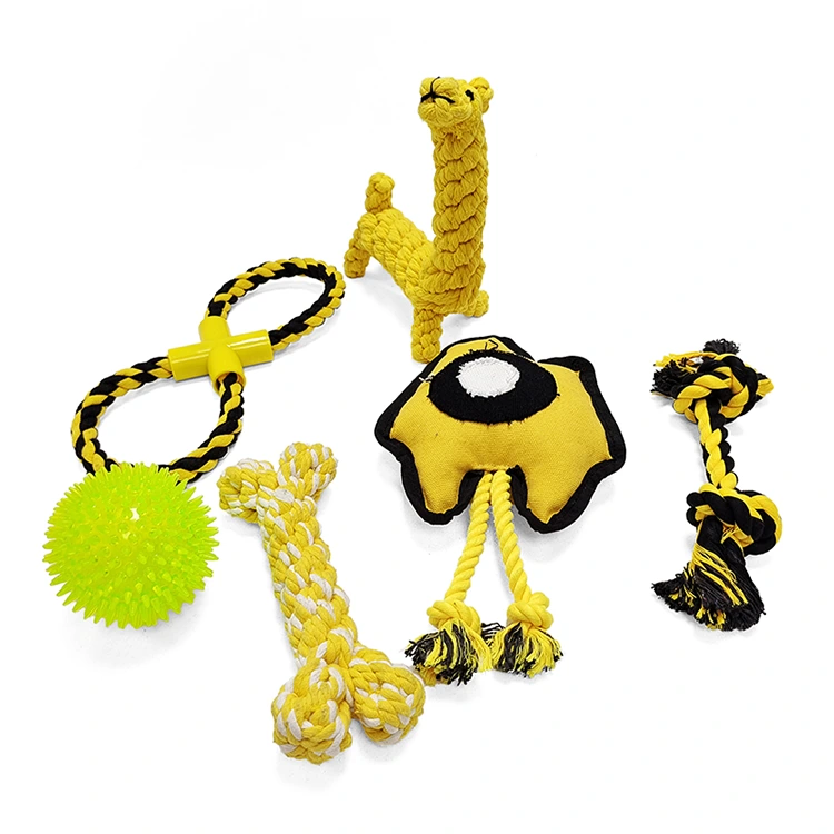 Жуть веревка кости TPR Dog Toy Set Set